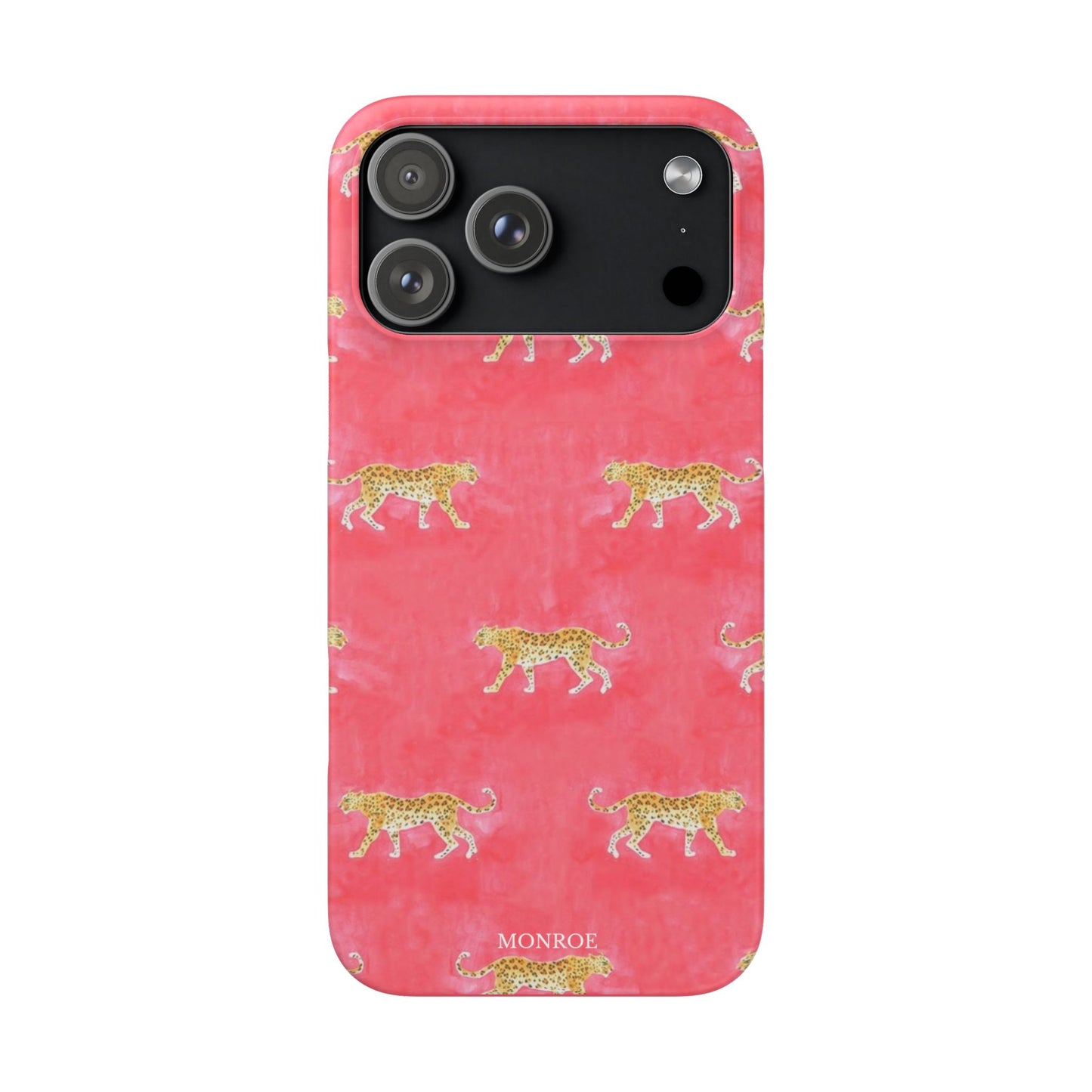 Pink Watercolor Leopard Case