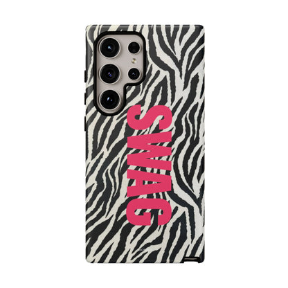 Zebra Print  "SWAG" Tough Case