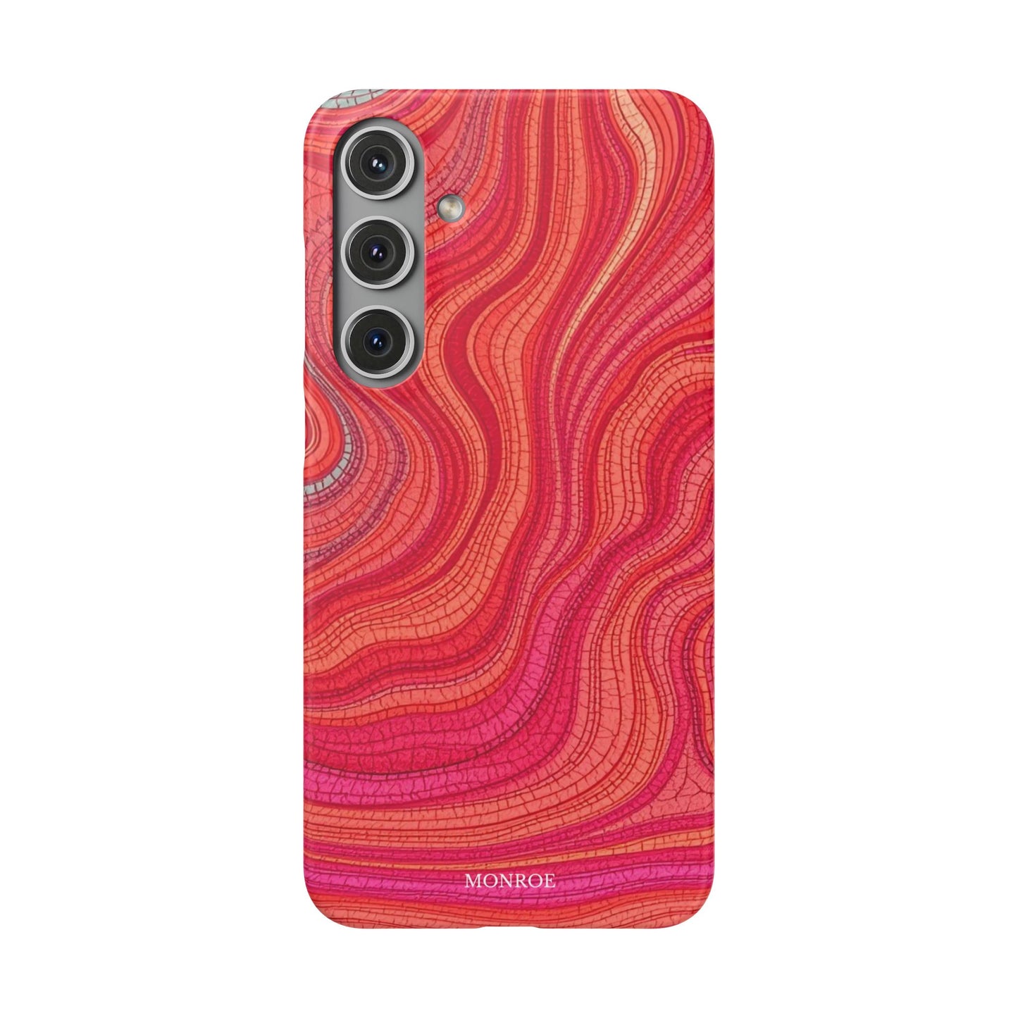 Retro Wavy Red Case