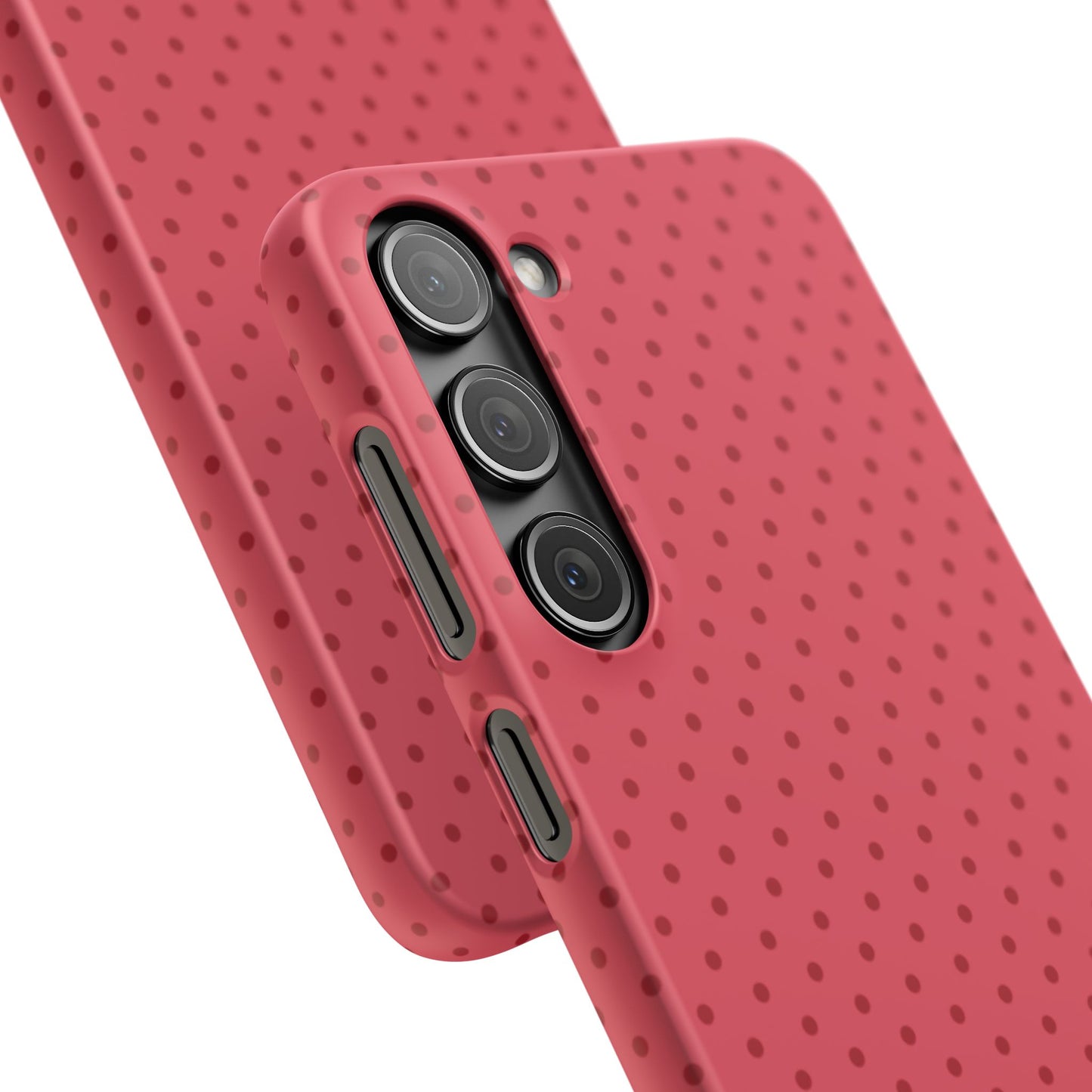Coral Polka Dot Snap Phone Case