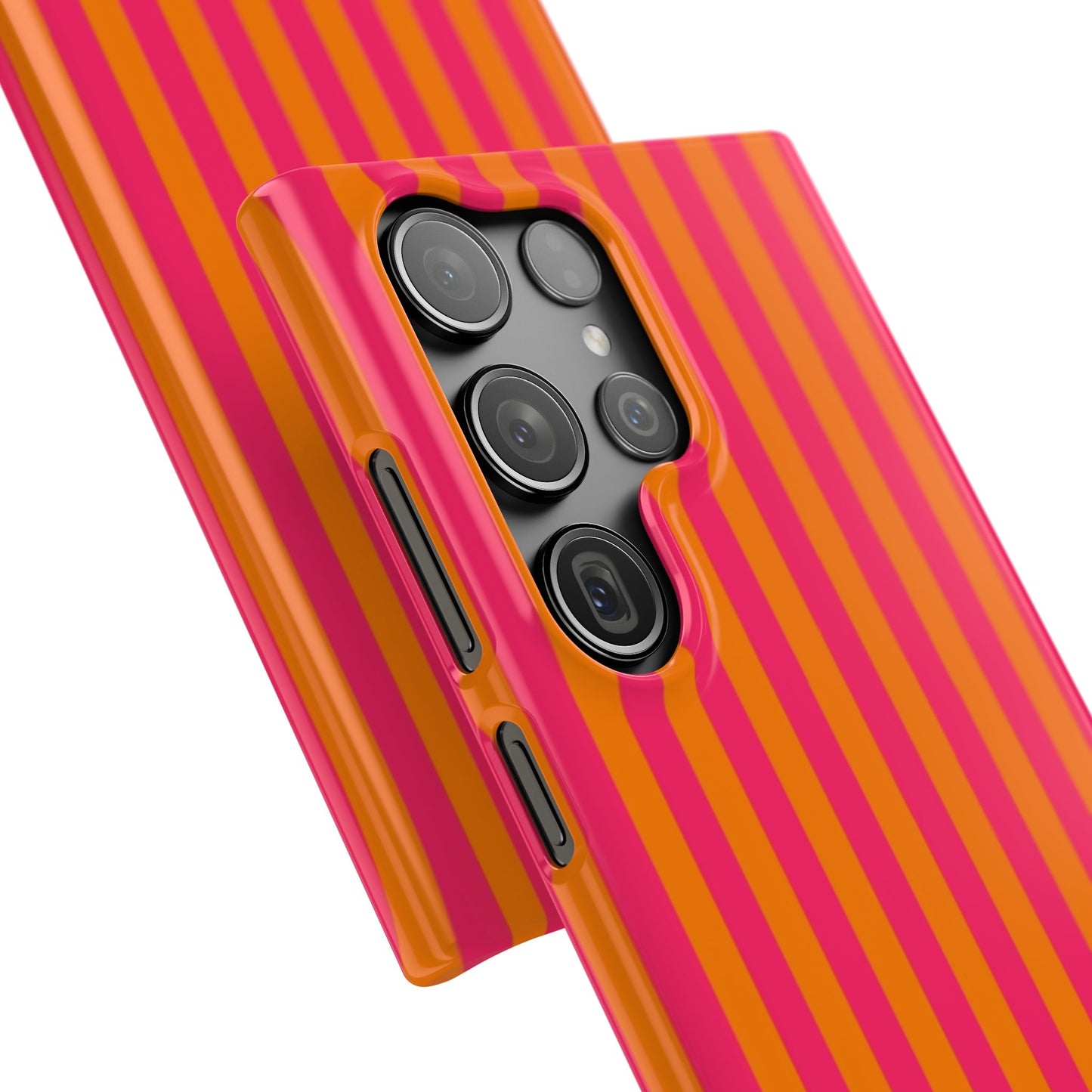 Striped Orange & Pink Case