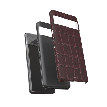 Burgundy Croc Tough Case