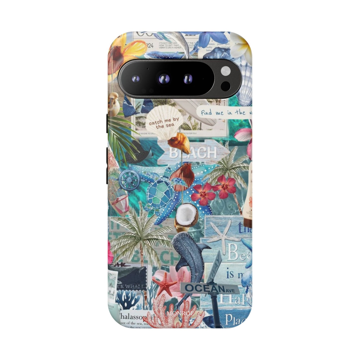 Tropical Beach Collage Tough Case