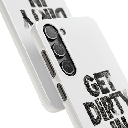 Get Dirty in Paris White Snap Case