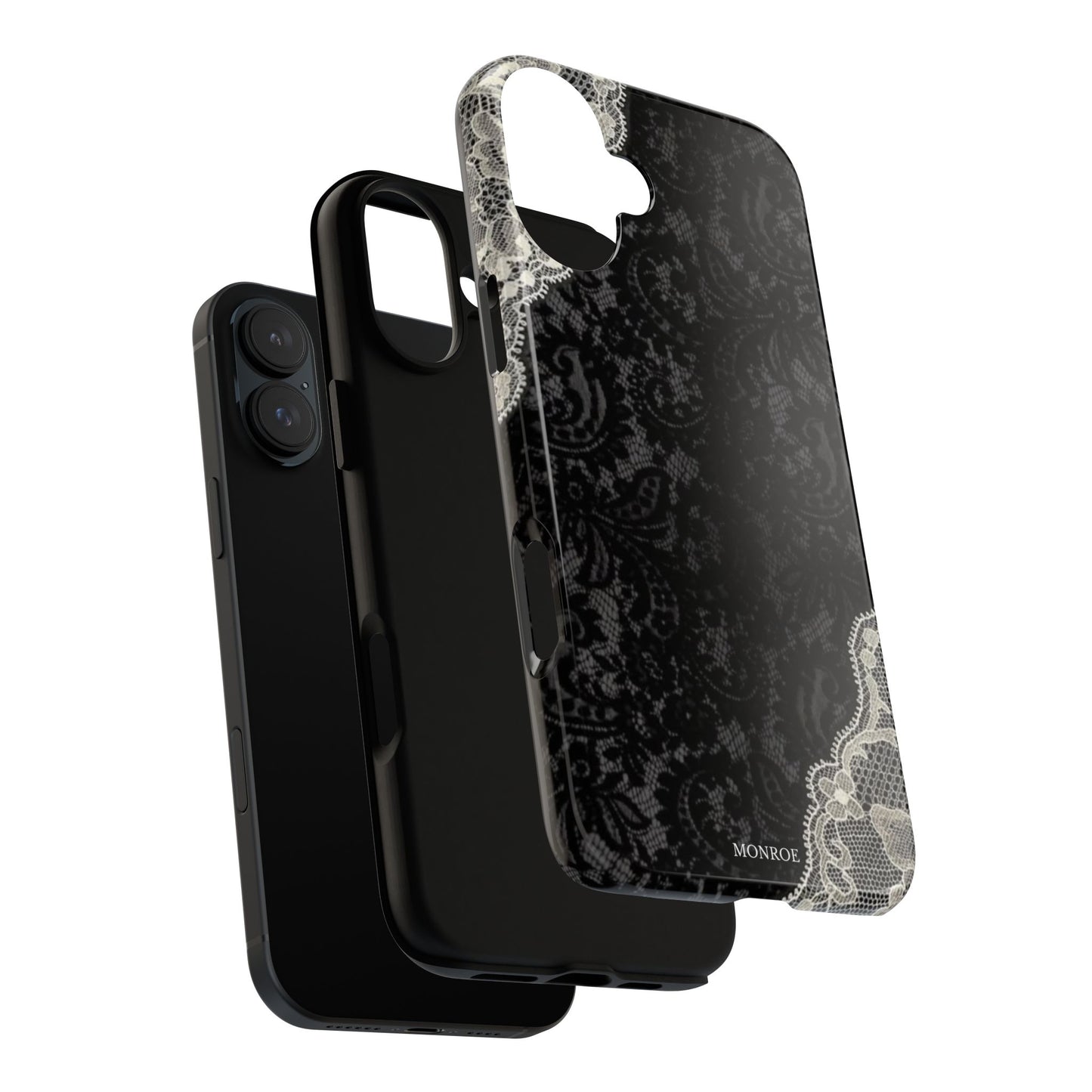Black & White Edged Tough Case
