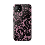 Pink Lace Pattern Tough Phone Case