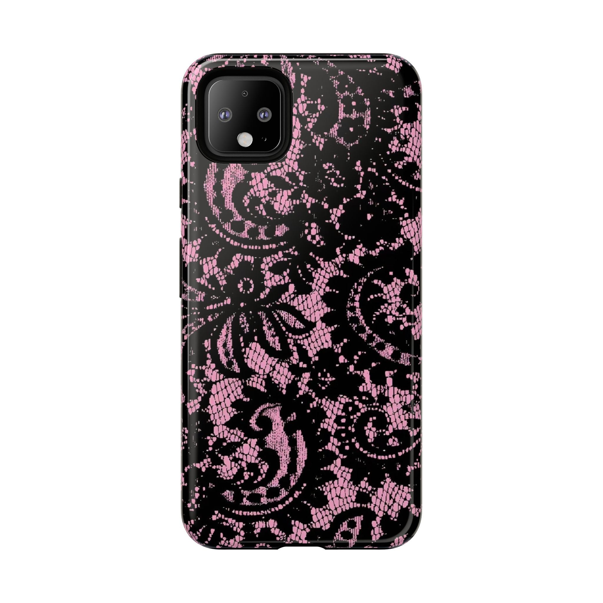 Pink Lace Pattern Tough Phone Case