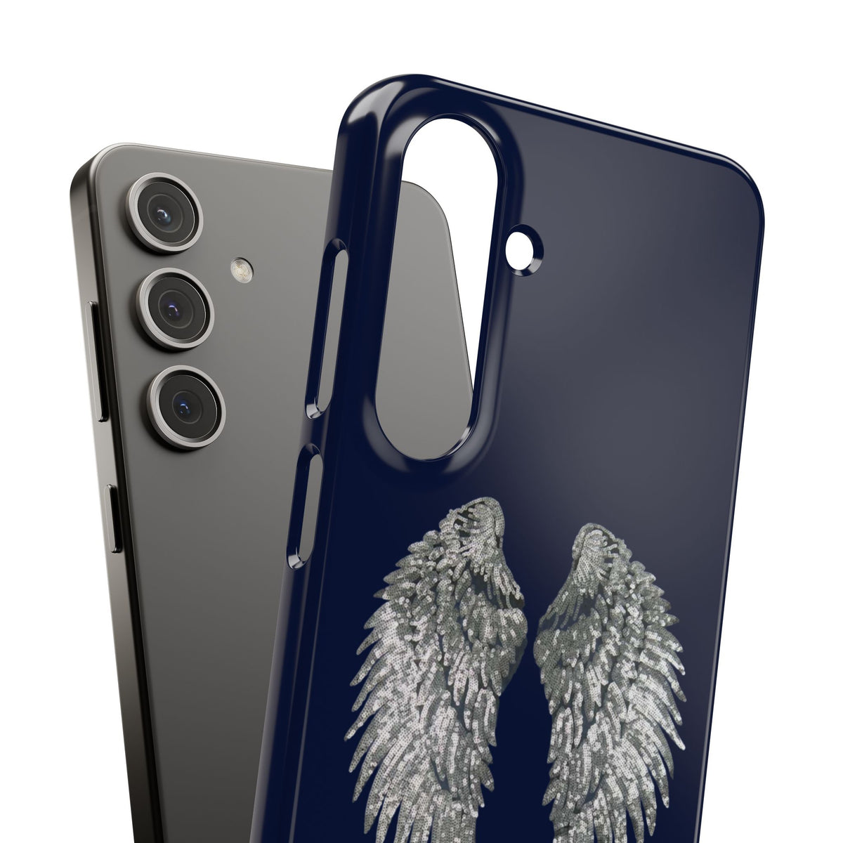 Navy Angel Wings Case
