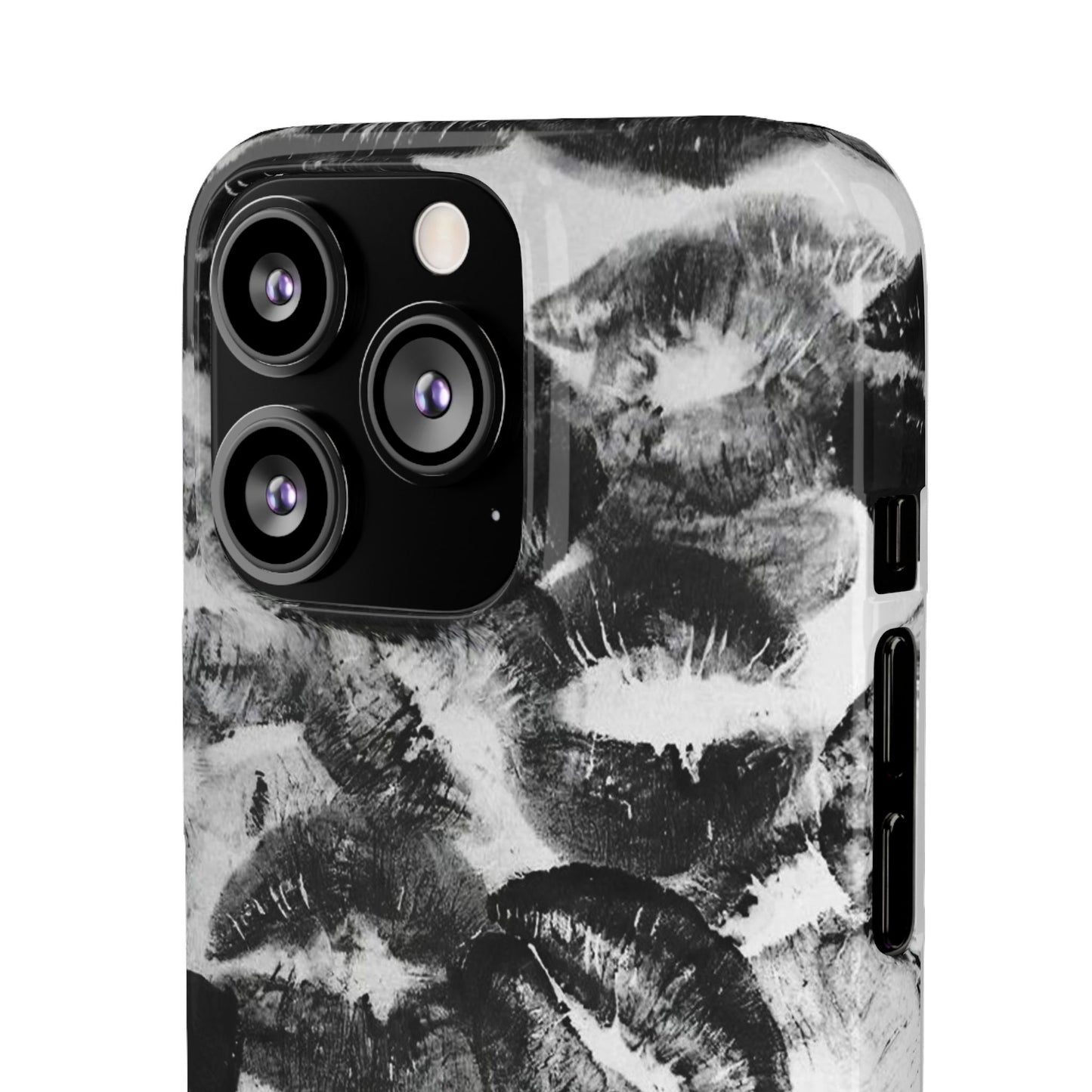 Black & White Kiss Print Case
