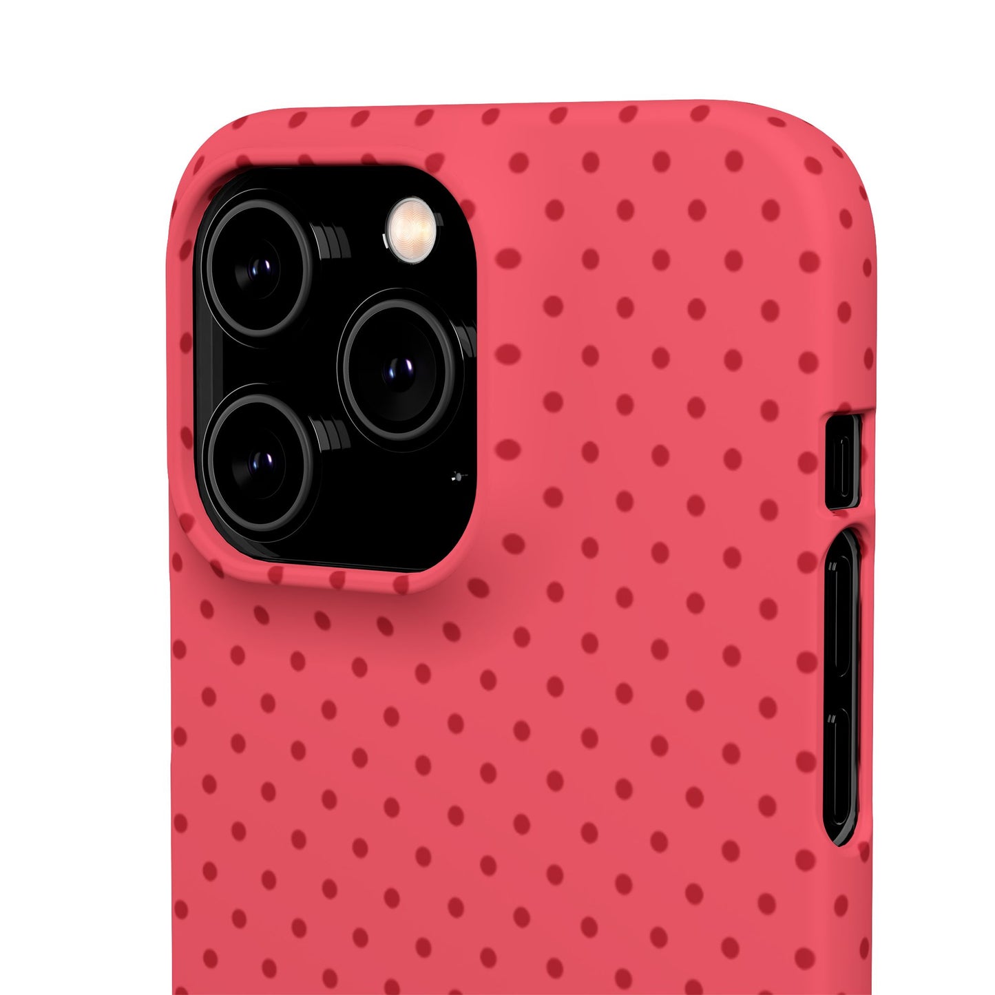Coral Polka Dot Snap Phone Case