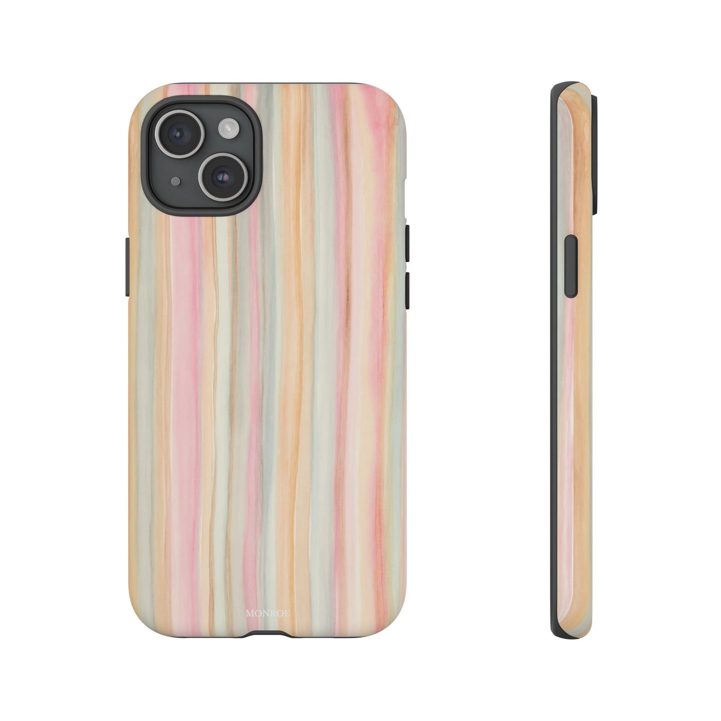 Pastel Watercolor Stripe Tough Case