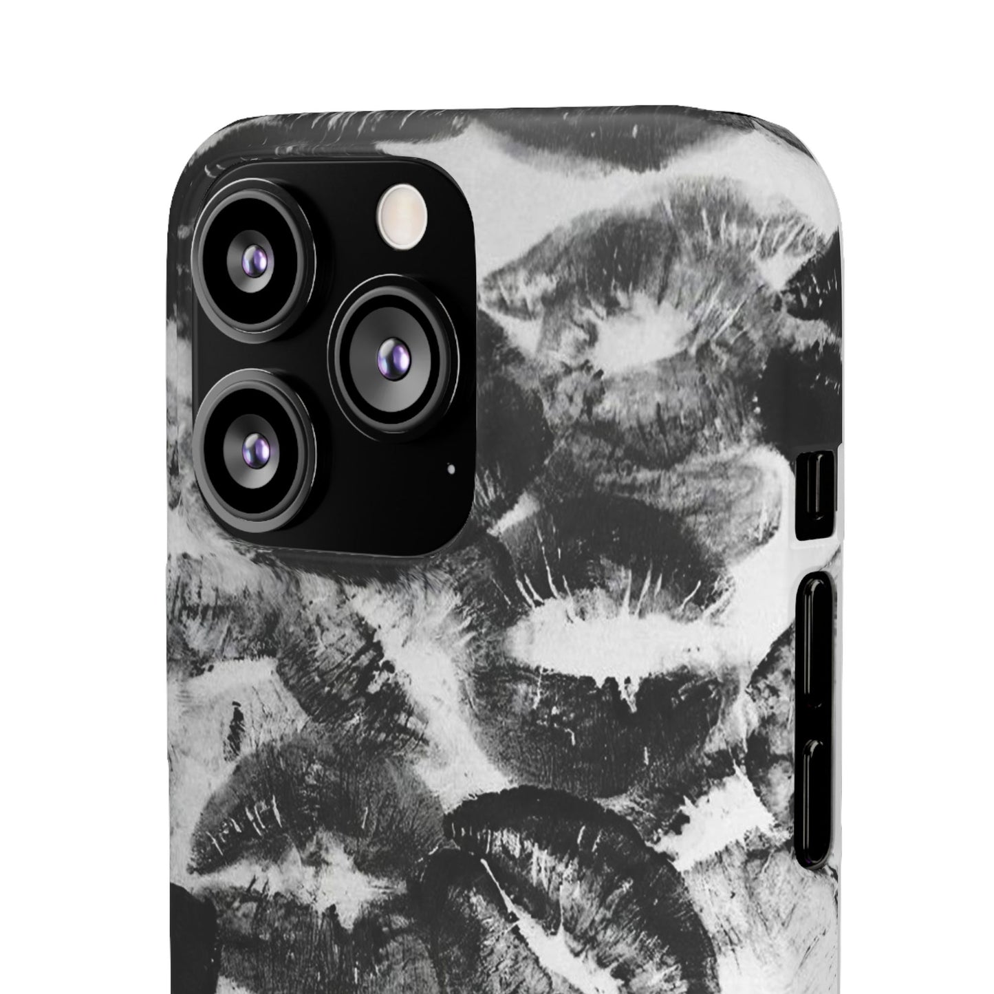 Black & White Kiss Print Case