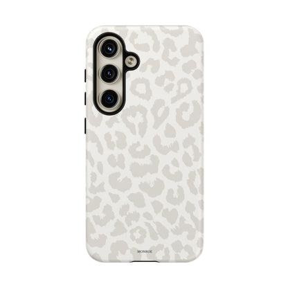 White Leopard Print Tough Case