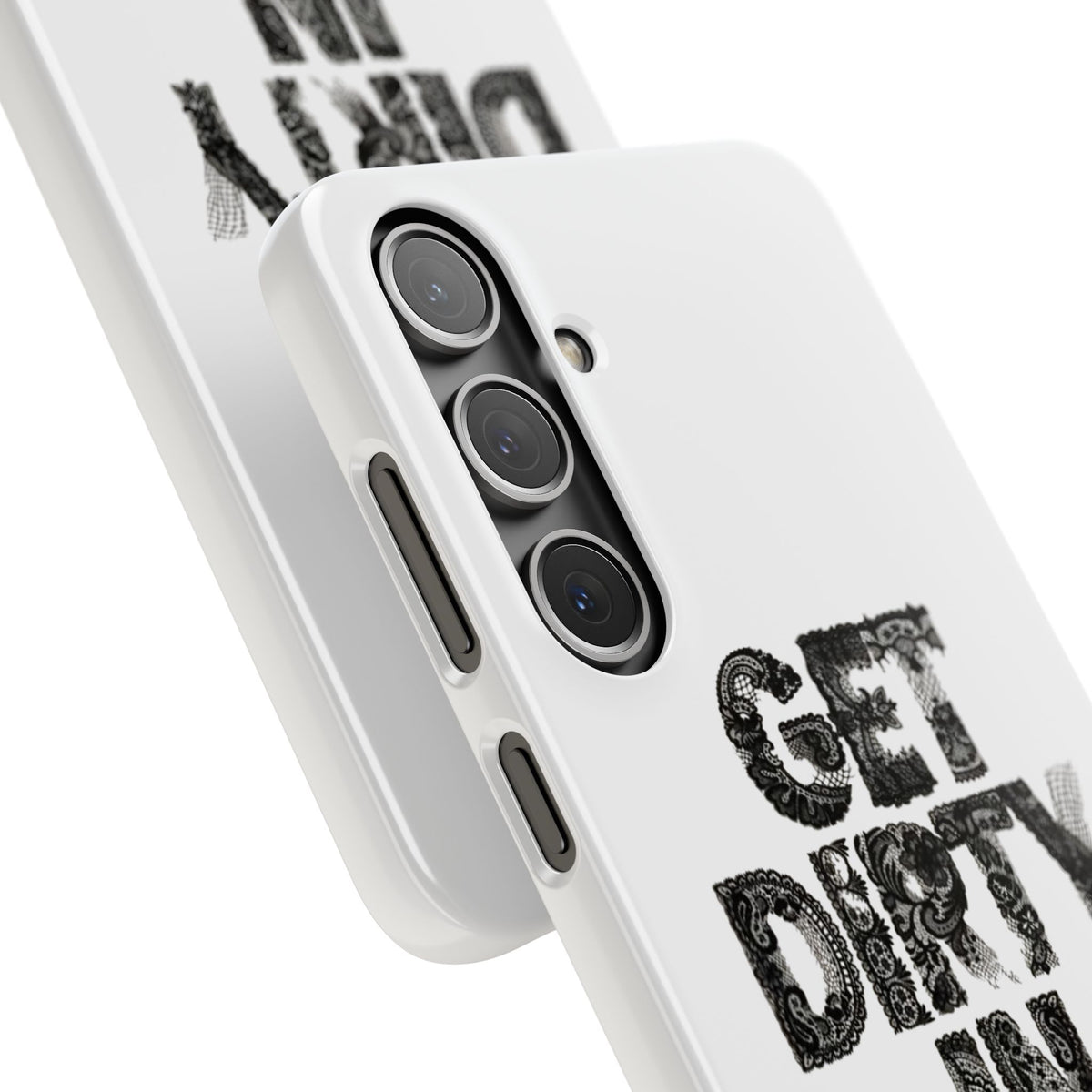 Get Dirty in Paris White Snap Case