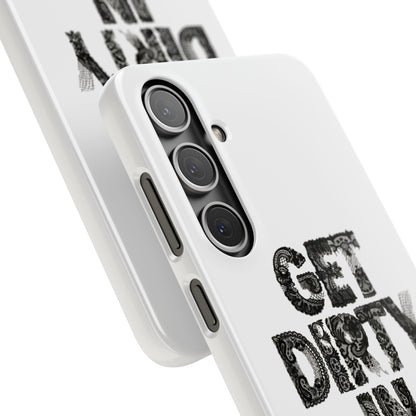Get Dirty in Paris White Snap Case