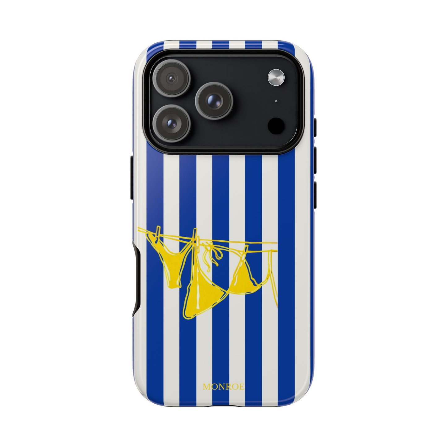 Blue Stripe Beach Art Tough Case