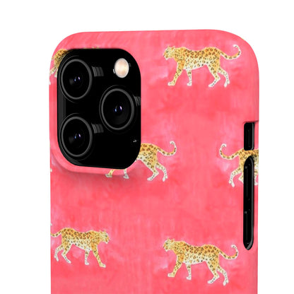 Pink Watercolor Leopard Case