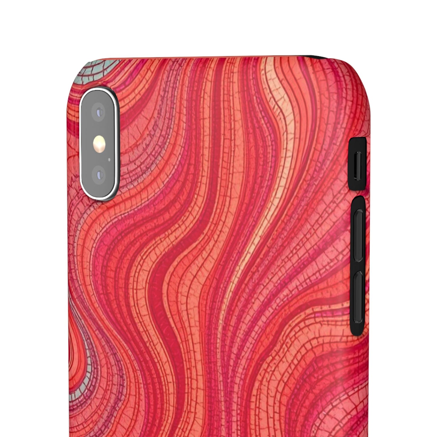 Retro Wavy Red Case