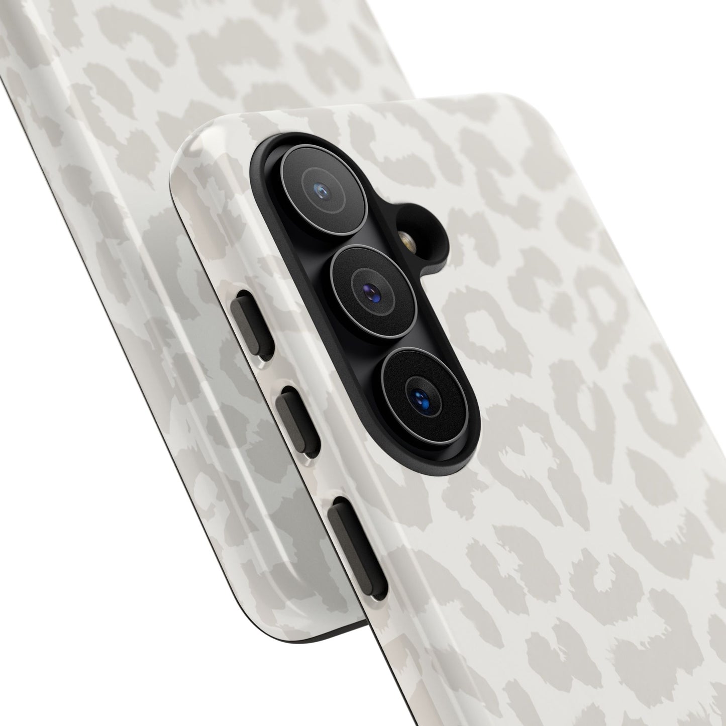 White Leopard Print Tough Case