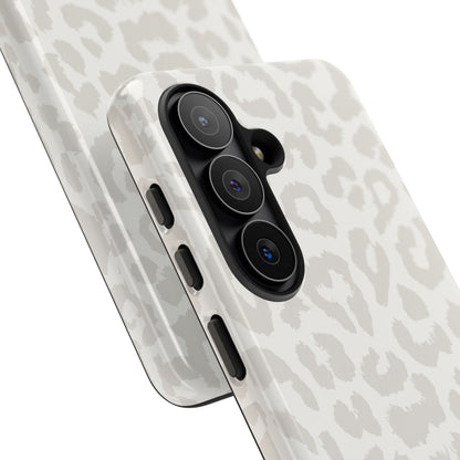 White Leopard Print Tough Case
