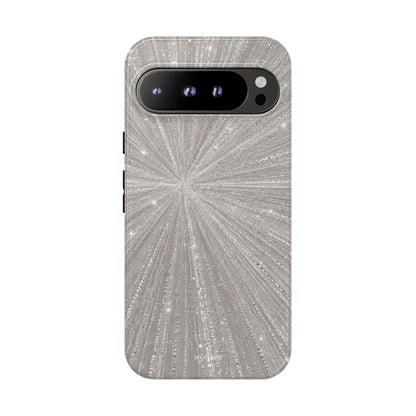 Sparkling Silver Burst Tough Case