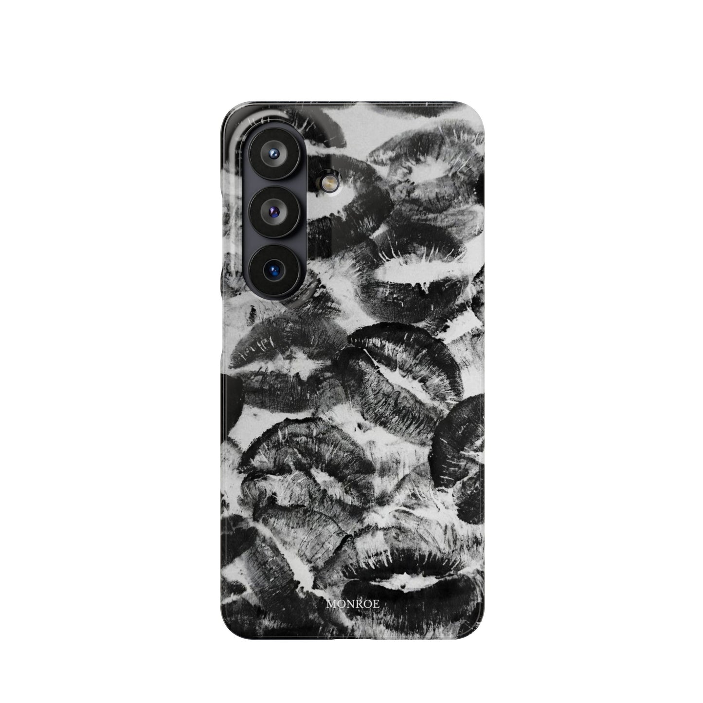 Black & White Kiss Print Case