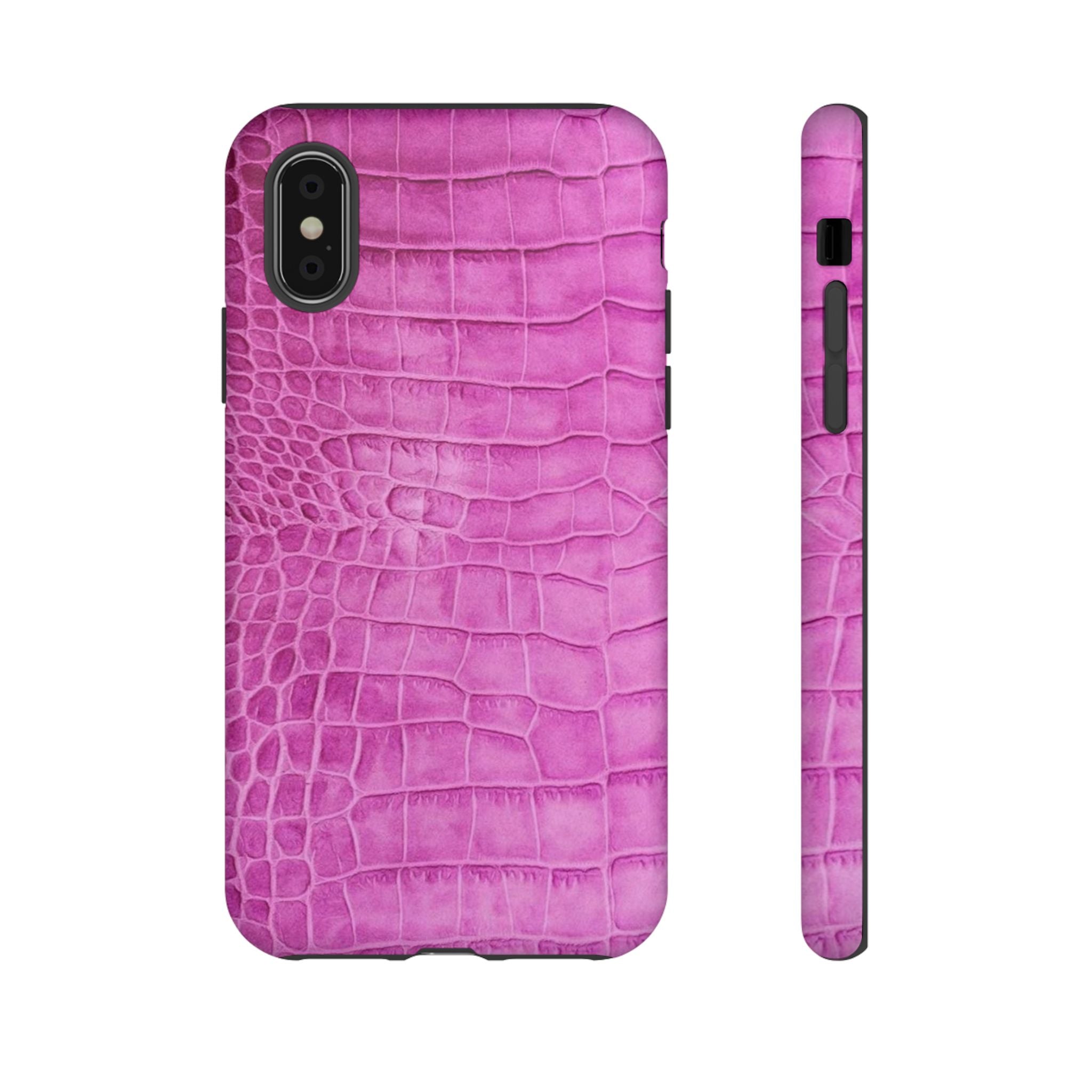 Purple Croc Phone Case