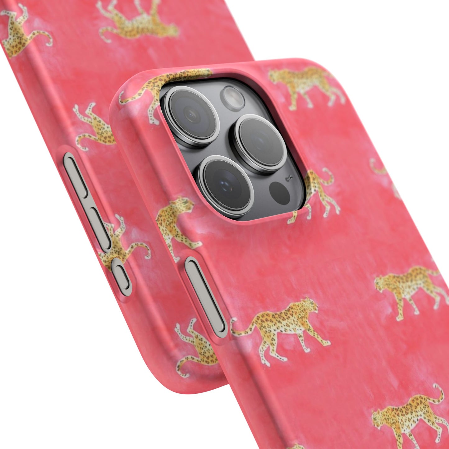 Pink Watercolor Leopard Case
