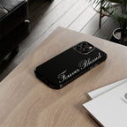 "Forever Blessed" Black Phone Cover