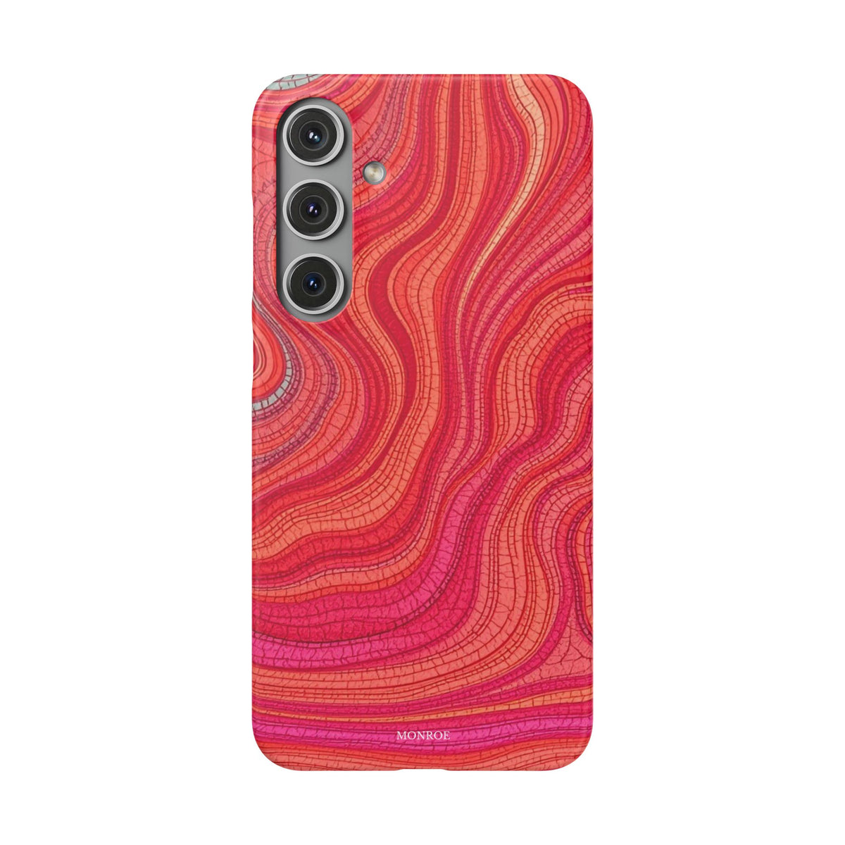 Retro Wavy Red Case