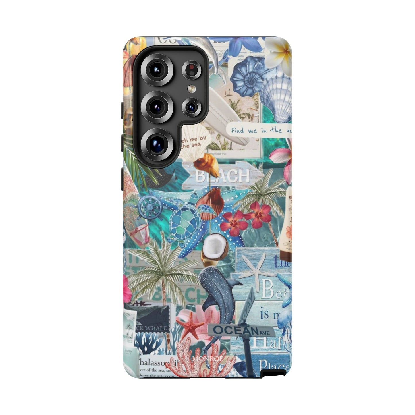 Tropical Beach Collage Tough Case