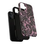 Pink Lace Pattern Tough Phone Case