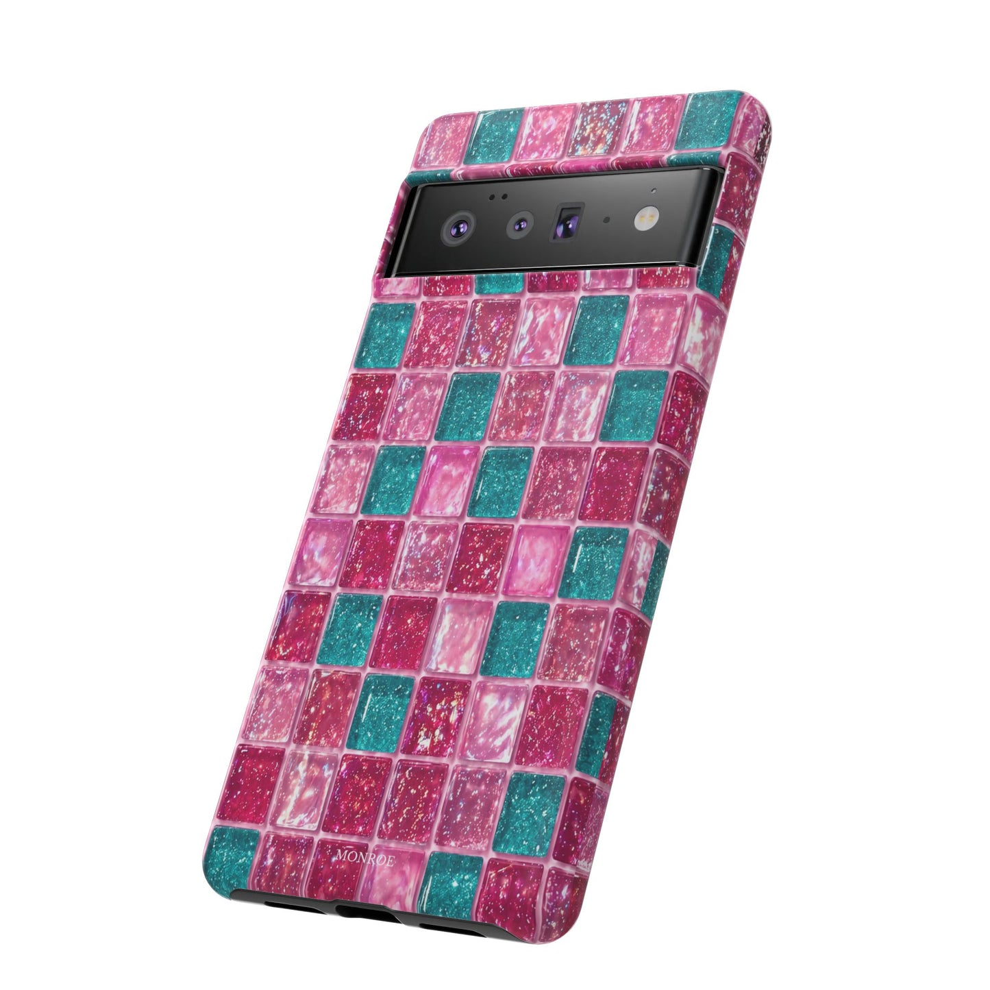 Pink Teal Mosaic Tough Case