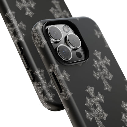 Black Crystal Cross Tough Case