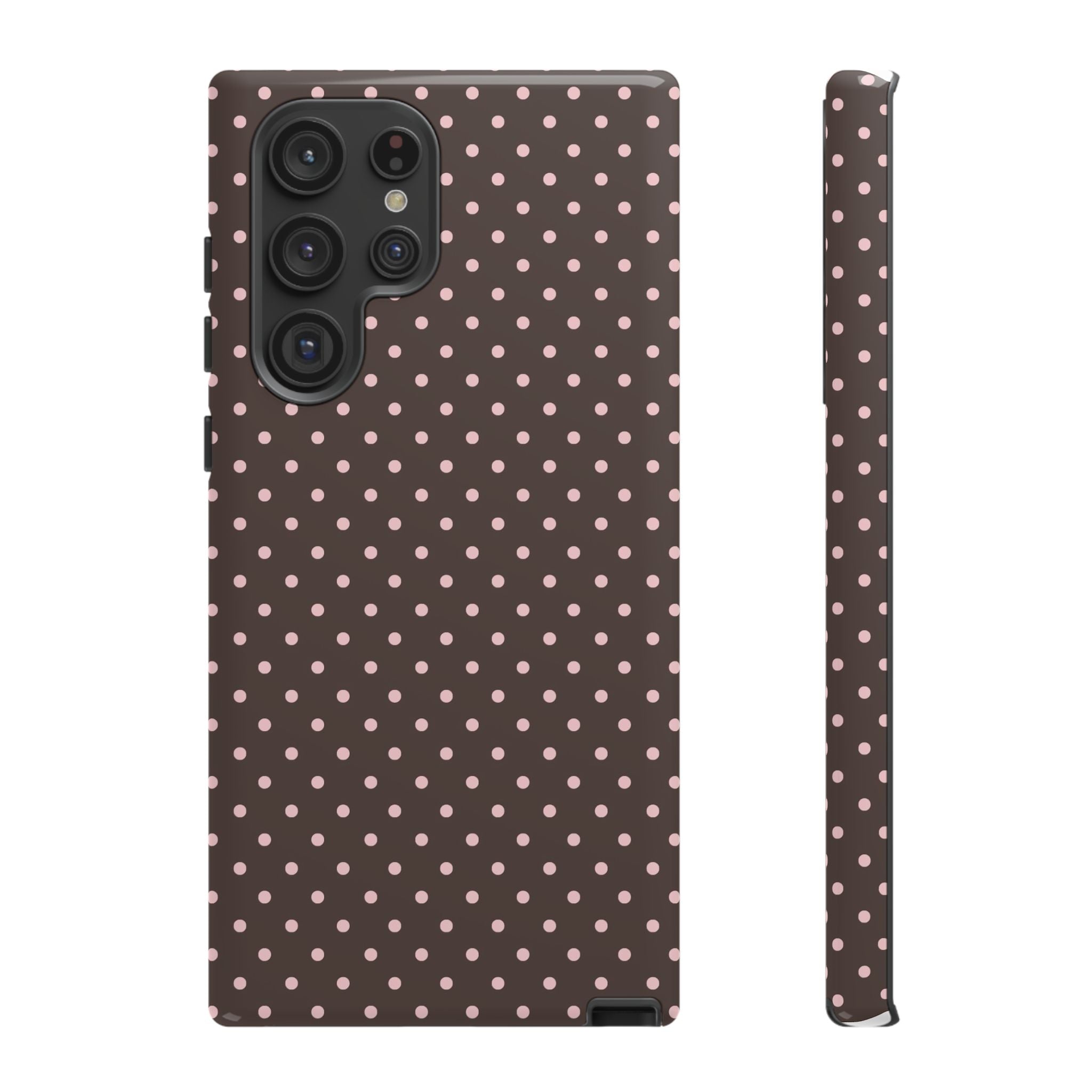 Brown Polka Phone Case