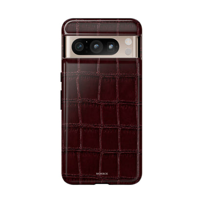 Burgundy Croc Tough Case