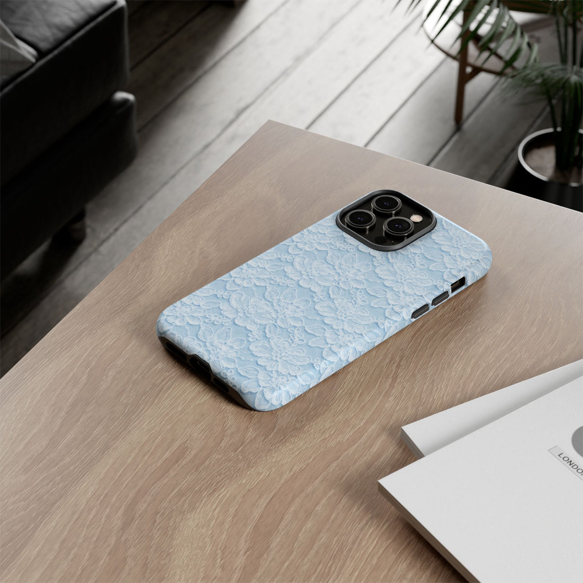 Glacier Blue Lace Tough Case