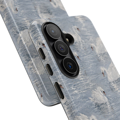 Swan Pattern Tough Case
