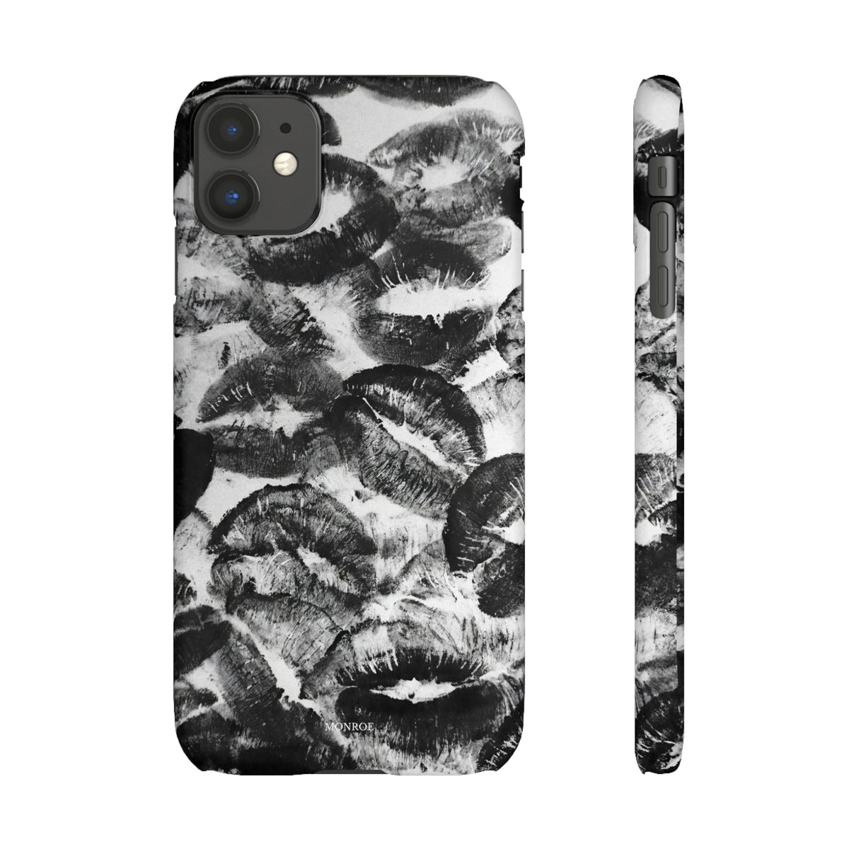 Black & White Kiss Print Case