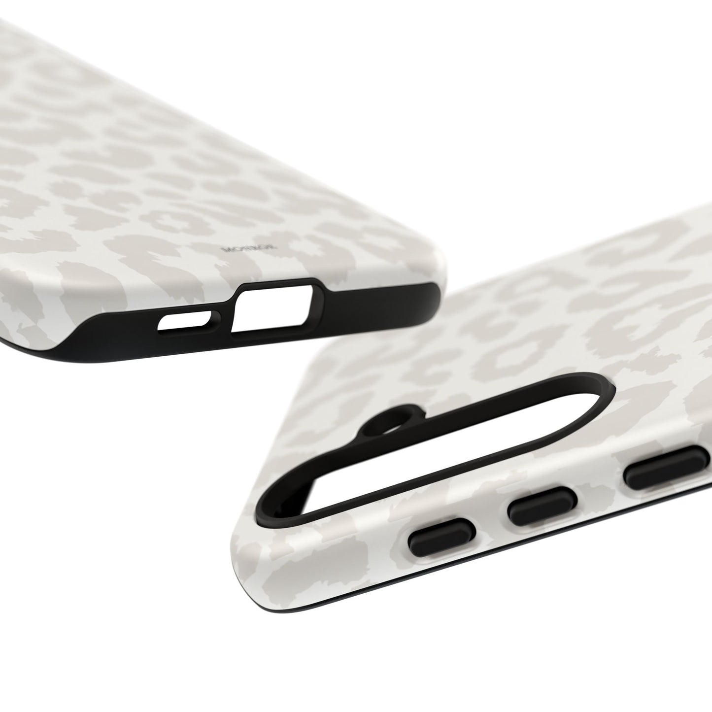 White Leopard Print Tough Case