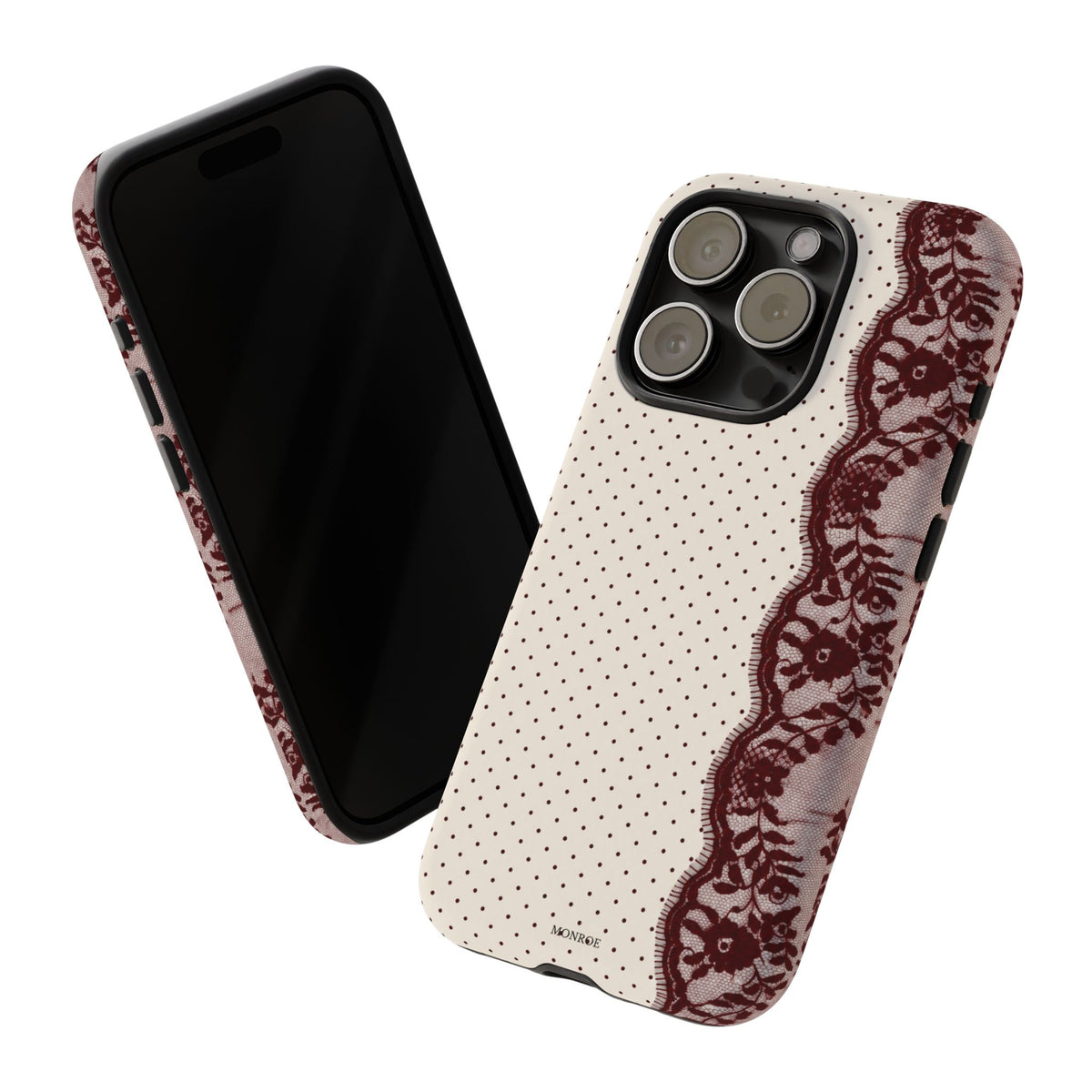 Burgundy Lace Edge Tough Case