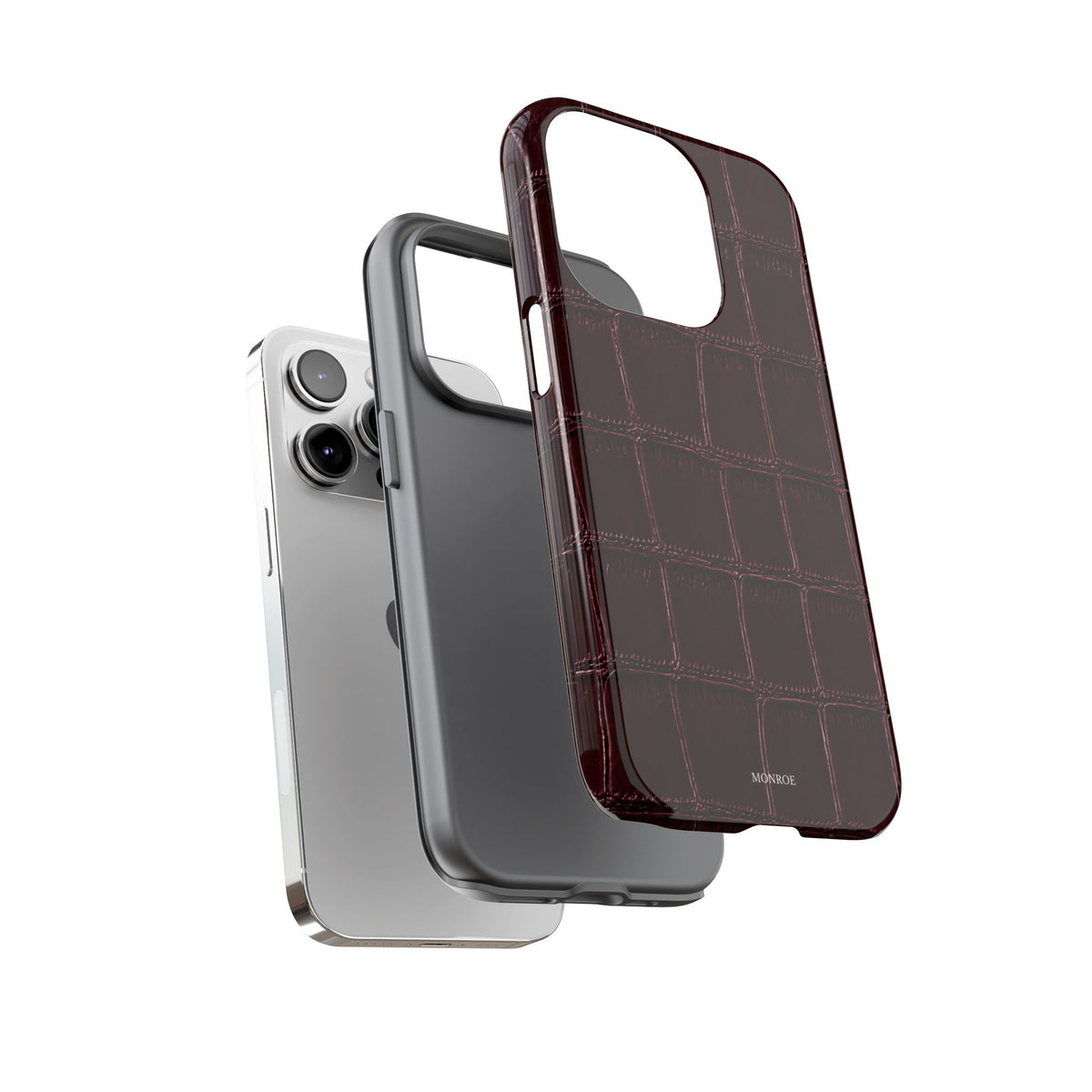 Burgundy Croc Tough Case