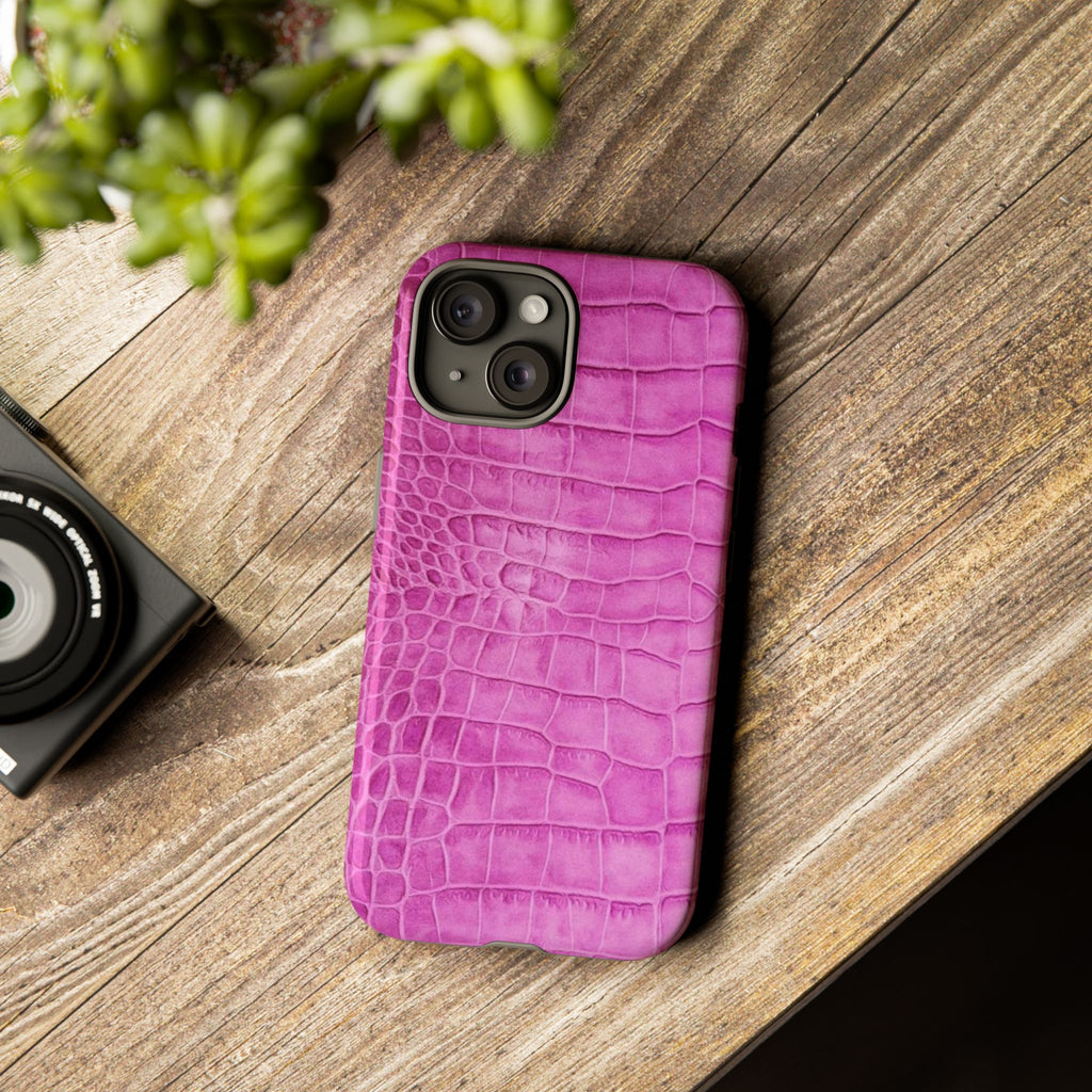 Purple Croc Phone Case