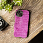 Purple Croc Phone Case
