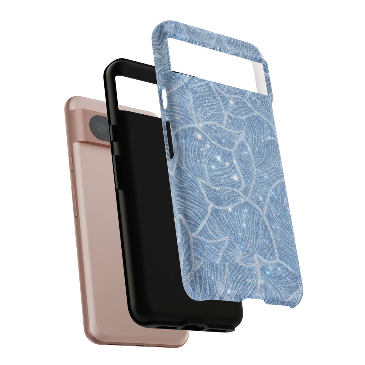 Glacier Blue Floral Tough Case