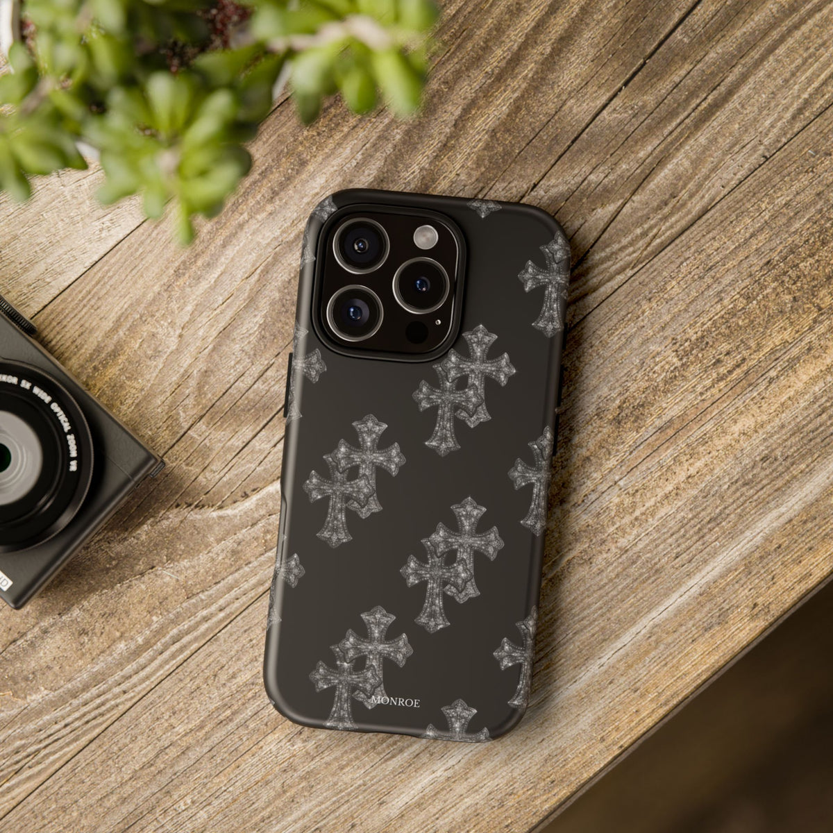 Black Crystal Cross Tough Case