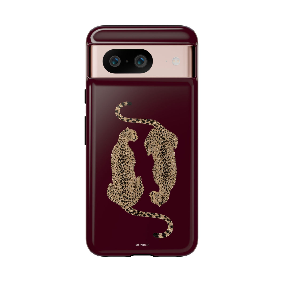 Burgundy Cheetah Tough Case