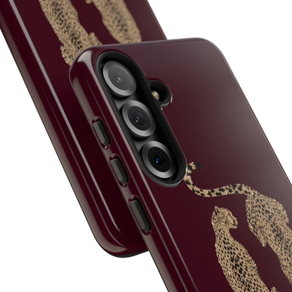 Burgundy Cheetah Tough Case