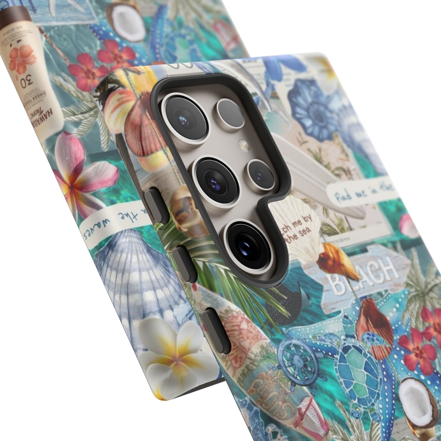 Tropical Beach Collage Tough Case
