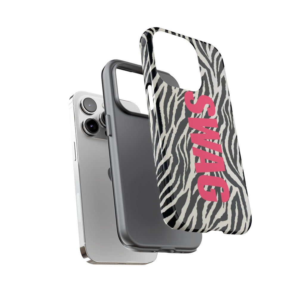 'SWAG' Zebra Print Tough Case
